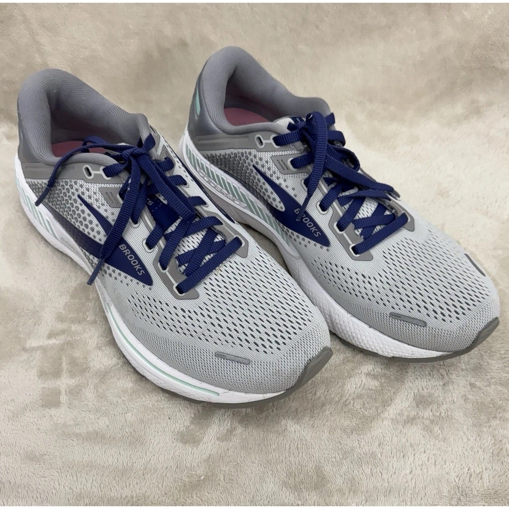 Brooks Adrenaline GTS 22 Women's Gray Blue Running Shoes‎ US 10 Narrow 2A